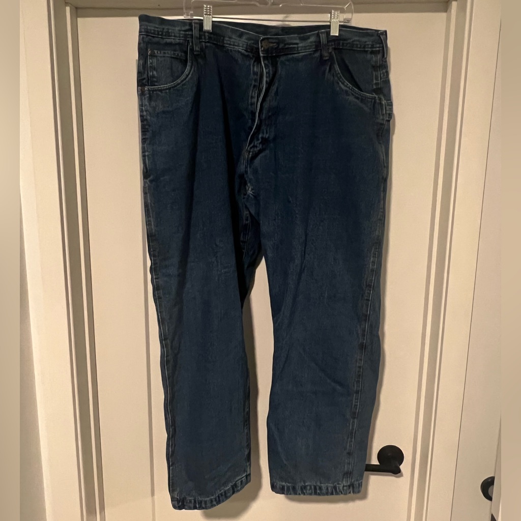 Lakin Mckey Flannel Lined Blue Jeans 44x32 Lakin Mckey Flannel Lined Blue Jeans 44x32